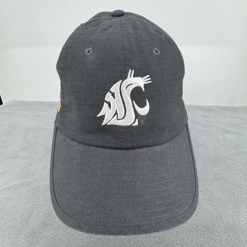 Nike Heritage86 WSU Cougars Tactical Hat Dri Fit USA Flag Black OSFM - Picture 2 of 9
